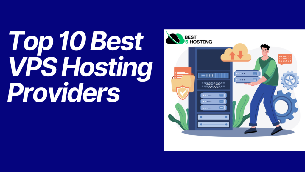 Infographic comparing the best VPS hosting providers, highlighting features like performance, scalability, affordability, and support for small businesses and developers.